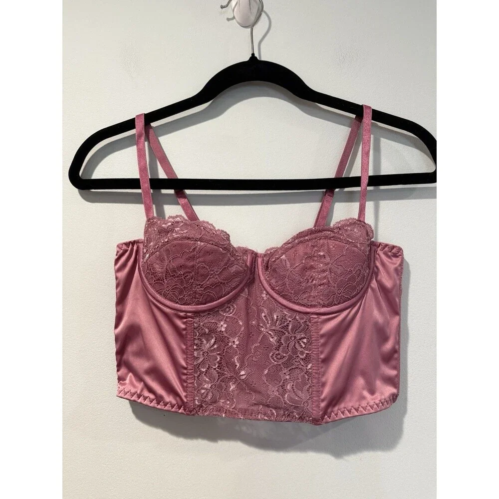 Urban Outfitters Bra Bustier Corset Women Med. Lace Romantic Festival Coquette